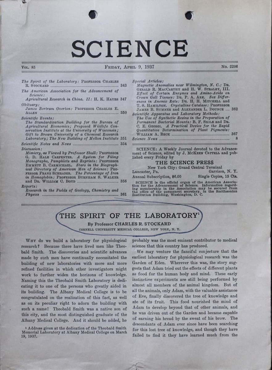 Science article, page 1
