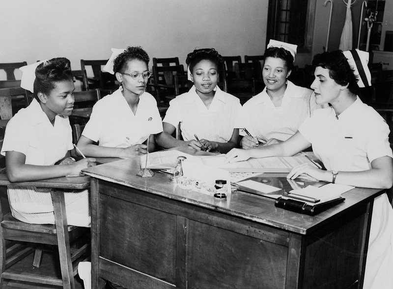 African American licensed practical nursing students
